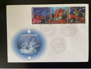 Cabo Verde 1997 Mi. 731 - 733 FDC Oceanos Expo 98 Lisboa Dauphin Faune Marine