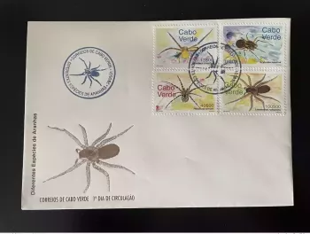 Kap Verde 2001 Mi. 788-791 FDC Spinnen Insekten