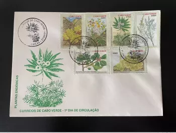 Cabo Verde 2001 Mi. 795 - 800 FDC Plantas Endemicas Plantes Pflanzen Plants