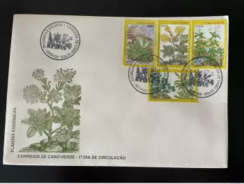 Cabo Verde 2002 Mi. 803 - 806 FDC Plantas Endemicas Plantes Pflanzen Plants