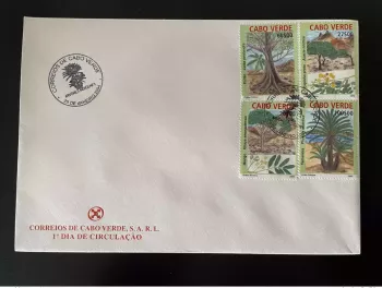 Cape Kap Verde Cabo 2004 Mi. 845 - 848 FDC Arvores Bäume Trees