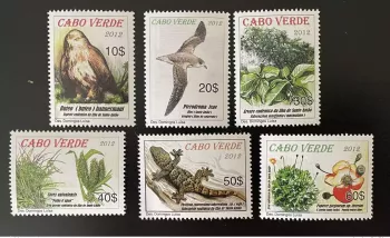 Cabo Verde 2012 Mi. 1002 - 1008 Areas Protegidas de Santo Antao Raptors Birds
