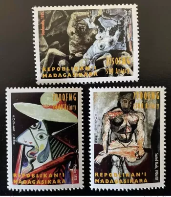 Madagascar 1998 / 1999 Mi. 2329 - 2331 Pablo Picasso Art Kunst painting