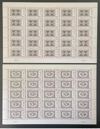 Wallis und Futuna 2011 YT 755-756 Kunsthandwerk Bogen Komplett MNH**