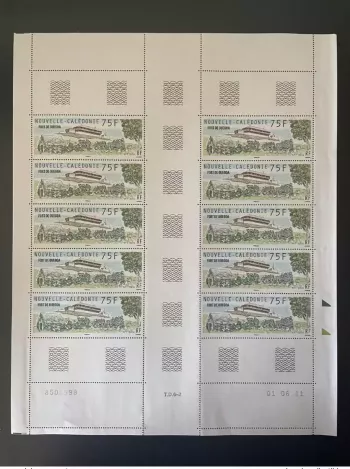 New Caledonia 2011 YT No. 1128 Fort de Ouegoa full sheet plate Bogen