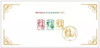 France 2013 - Philatelic Souvenir Block n°82 Marianne /Jeunesse Ciappa & Kawena