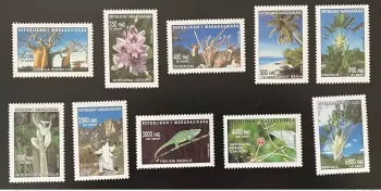 Madagascar 2002 Mi. 2585 - 2594 Fauna Lemur Flora Flowers Lemurien