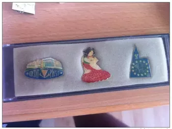 3 Pins: Straßburg Europaparlament, Elsässerin, Kathedrale, Patrick Hamm