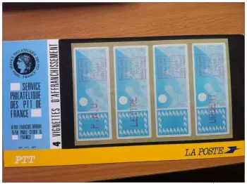 FRANKREICH ATM LISA 1985 YVERT Nr.88-91 Michel Nr.6.18spE PTT-Dienst