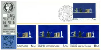 017 Official map Exhibition Hamburg 1985 France Painting Art Nicolas de Stäel