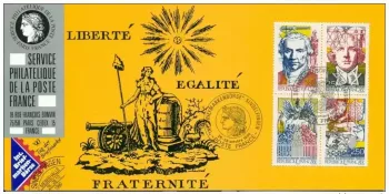 070 Offizielle Karte Ausstellung Sindelfingen 1990 FDC Französische Revolution