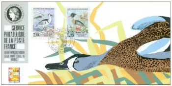 105 Official Dortmund Exhibition Card 1993 FDC Ducks Huppé Piette