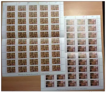 SHEETS Joint issue France Thailand 1986 Yv. 1131/1132