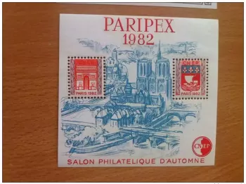 FRANCE 1982 BLOCK C.N.E.P. CNEP No. 3a (with a bridge) PARIPEX NEUF