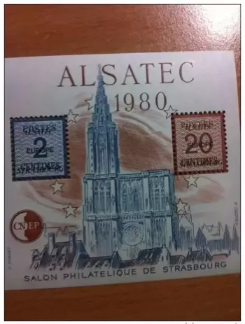 FRANCE 1980 BLOCK C.N.E.P. CNEP No. 1 ALSATEC NEW