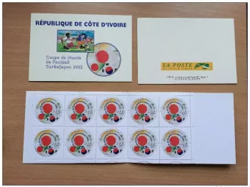 Ivory Coast 2002 Mi. 1295 Carnet MH World Cup Soccer FIFA Japan Korea