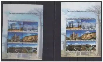 Madagascar 2014 China LENTICULAR + NORMAL block sheet Tsingy Baobab