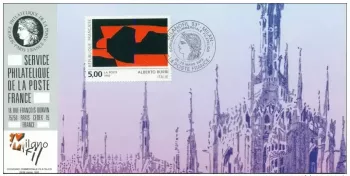 100 Official Map Exhibition Milanofil 1993 FDC Table Church Cathedral
