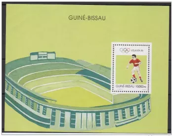 Guiné-Bissau 1996 Soccer Football Jeux Olympiques Atlanta Mi. Bl. 297 MNH