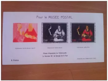 FRANCE 1966 SHEET THE POSTAL MUSEUM G. DE LA TOUR YVERT 1479b costs €2.30