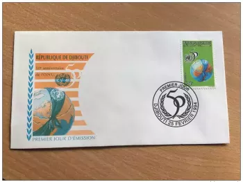 Djibouti Dschibuti 1994/1995 FDC 50 ans ONU 50 Years UN 50 Jahre UNO Mi. 606