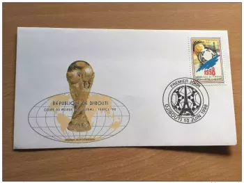 Djibouti 1998 FDC Mi. 664 FIFA Football Coupe du Monde France Word Cup WM Soccer