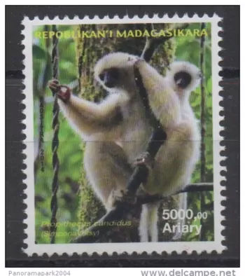 Madagascar 2014/2015 Mi. 2685 Fauna Lemur Propithecus candidus MNH **