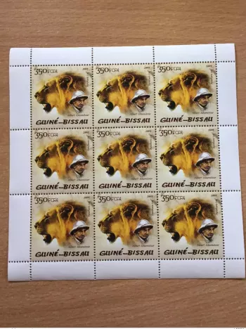 Guinea-Bissau 2005 Mi. 2818 Albert Schweitzer Lion Löwe Fauna Faune Klb.