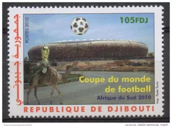 Djibouti 2010 Mi. 814** nine MNH World Cup Soccer FIFA Camel RARE