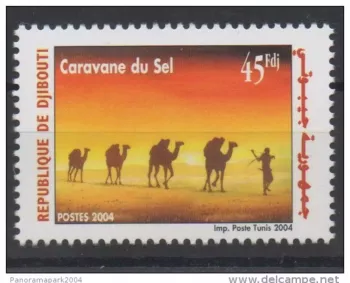 Djibouti 2004 Mi. 798 ** new the Caravane du Sel Cameaux Faune MNH RARE