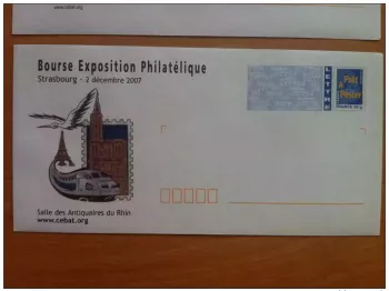 FRANCE 2007 TGV EAST EUROPEAN P.A.P. No. 3 EIFFEL TOWER STRASBOURG CATHEDRAL