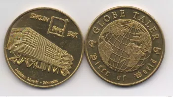 Monnaie de Paris Globe Taler 1997/1998 Infobox Berlin Fernsehturm