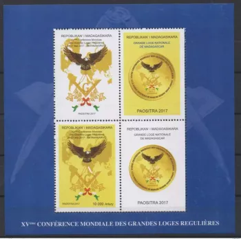 Madagaskar 2017 Mi. Bl. 323 Fauna Greifvögel Adler postfrisch MNH**