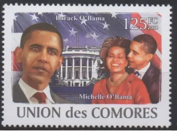Comores 2008 USA Barack Michelle Obama the White House Mi. I-VI Bl. I Unissued