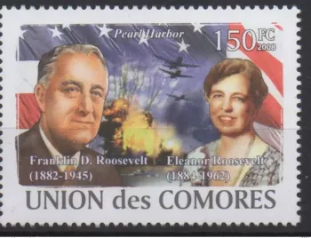 Komoren 2008 USA Franklin D. Roosevelt Pearl Harbor Mi. I-VI Bl. I Ungültig