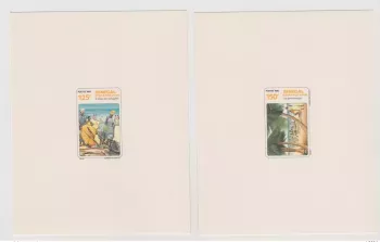 Sénégal 1985 1986 Mi. 861 - 865 Epreuve de Luxe Retour Pêche Poisson Faune