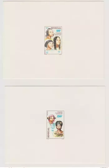 Senegal 1985/1986 Mi. 870 - 873 Luxury Event Evolution Senegalese Hairdressing