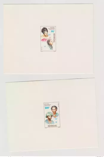 Senegal 1985/1986 Mi. 870 - 873 Luxury Event Evolution Senegalese Hairdressing