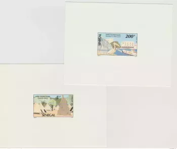 Sénégal 1992 Mi. 1191 / 1194 Epreuve de Luxe Sites touristiques Oiseau faune