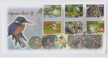 Malawi 2016 Indigenous Birds Vögel Oiseaux faune fauna FDC 1er jour