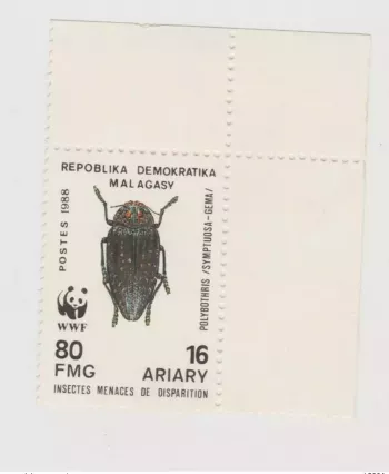 Madagascar Madagaskar 1988 Mi. 1158 WWF Insekten Insects MNH