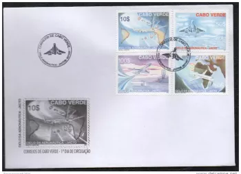 Cabo Verde 2007 - Ciclo da Aeronautica II Concorde Aircraft Airbus Boeing 4 val