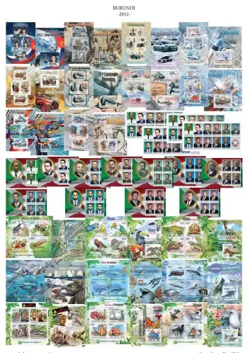 Burundi 2012 Année complète Mi. 2290 - 2982 + S/S blocs CAT. VALUE 2119 €