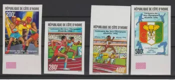 Côte d'Ivoire  1996 IMPERF ND Jeux Olympiques Atlanta  Ete Boxe  Running