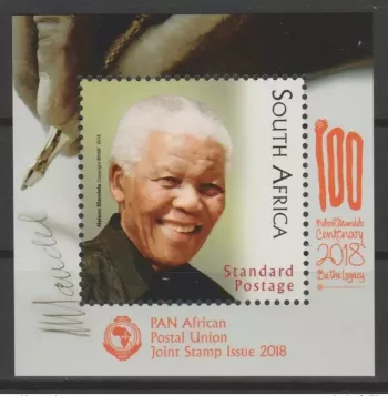 South Africa 2018 Mi.? S/S Joint Issue PAN African Nelson Mandela 100 Years