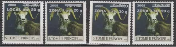 São Tomé & Príncipe 2008/2009 Mi. 3989-3995 Schafe Fauna 4 Werte