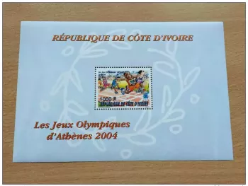 Elfenbeinküste 2004 Bl. A36 A1319 Olympische Spiele Athen