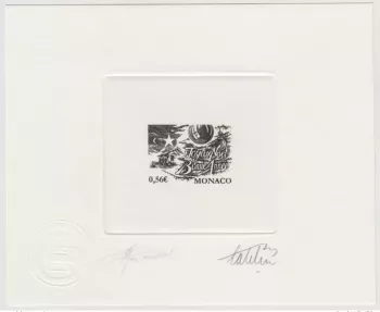 Monaco 2009 YT 2701 Künstlerprobe Catelin Mordant Frohe Weihnachten Neujahr