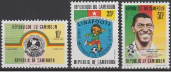 Cameroun 1993 Mi. 1206-1208 Football Federation Fußball Ligue Liga Soccer Sport