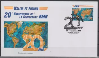 Wallis and Futuna 2019 Mi.? FDC 1st day 20th anniversary UPU joint issue